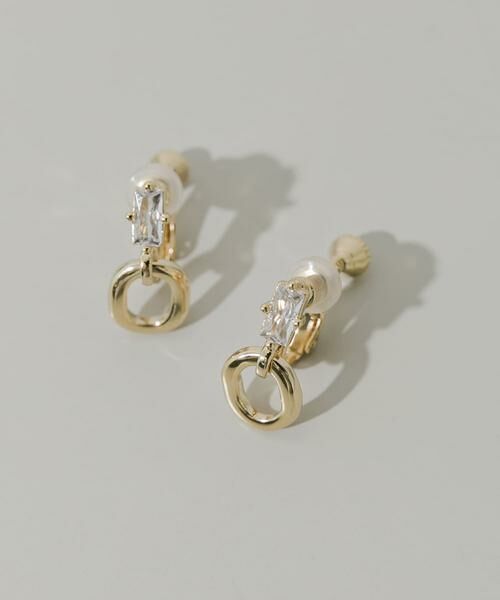 SMELLY / スメリー ピアス・イヤリング | ミニビジューサークルスウィングイヤリング | 詳細1