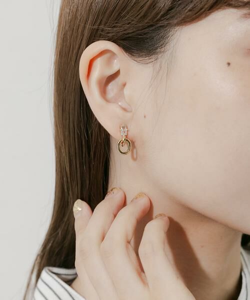 SMELLY / スメリー ピアス・イヤリング | ミニビジューサークルスウィングイヤリング | 詳細2