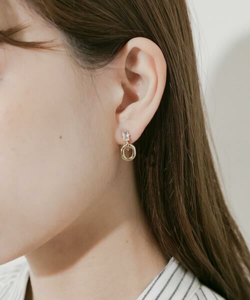 SMELLY / スメリー ピアス・イヤリング | ミニビジューサークルスウィングイヤリング | 詳細4