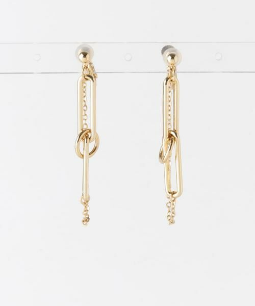 SMELLY / スメリー ピアス・イヤリング | メタルオーバルチェーンコンビイヤリング | 詳細4