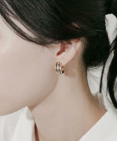 SMELLY / スメリー ピアス・イヤリング | コンビメタルフープイヤリング