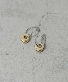 SMELLY / スメリー ピアス・イヤリング | ニュアンスメタルデザインフープイヤリング