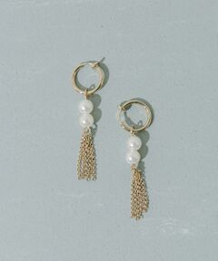 SMELLY / スメリー ピアス・イヤリング | パールシャワーチェーンイヤリング