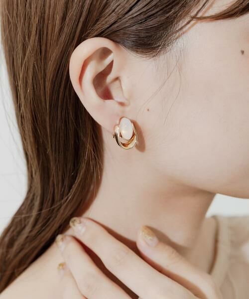 SMELLY / スメリー ピアス・イヤリング | ジュシオーバルメタルイヤリング | 詳細3