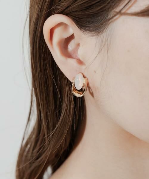 SMELLY / スメリー ピアス・イヤリング | ジュシオーバルメタルイヤリング | 詳細4