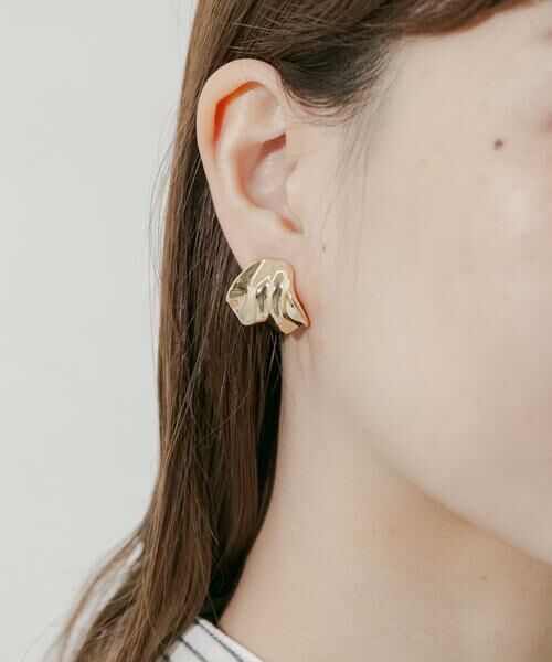 SMELLY / スメリー ピアス・イヤリング | ニュアンスワイドメタルイヤリング | 詳細2