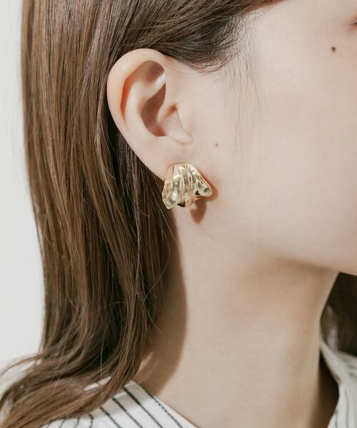 SMELLY / スメリー ピアス・イヤリング | ニュアンスワイドメタルイヤリング | 詳細3