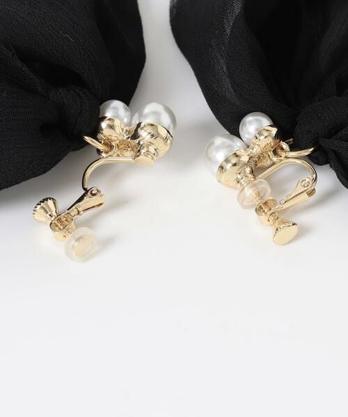 SMELLY / スメリー ピアス・イヤリング | シアーボリュームリボンイヤリング | 詳細7