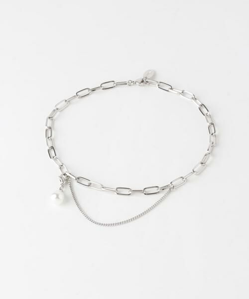 SMELLY / スメリー アンクレット | パールトップコンビチェーンアンクレット | 詳細2