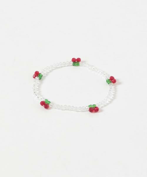 SMELLY / スメリー ブレスレット・バングル | チェリーモチーフクリアビーズブレスレット | 詳細5