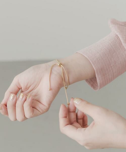 SMELLY / スメリー ブレスレット・バングル | ニュアンスメタルカーブスライドブレスレット | 詳細2