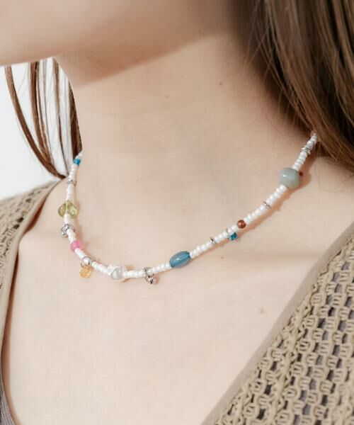 SMELLY / スメリー ネックレス・ペンダント・チョーカー | カラーパーツビーズネックレス | 詳細1