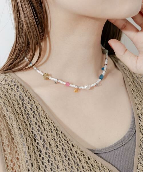 SMELLY / スメリー ネックレス・ペンダント・チョーカー | カラーパーツビーズネックレス | 詳細2