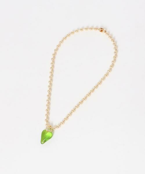 SMELLY / スメリー ネックレス・ペンダント・チョーカー | クリアハートボールチェーンネックレス | 詳細8