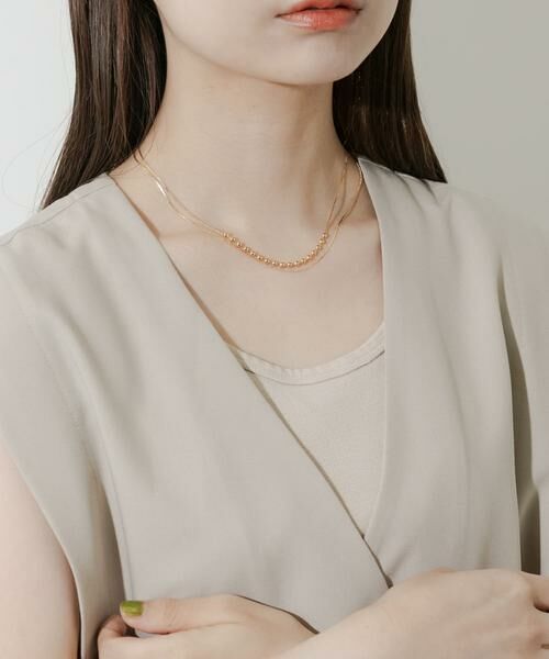 SMELLY / スメリー ネックレス・ペンダント・チョーカー | ボールチェーンキリカエレイヤードネックレス | 詳細4