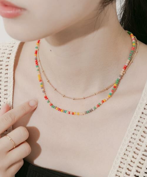 SMELLY / スメリー ネックレス・ペンダント・チョーカー | カラービーズ2セットネックレス | 詳細2