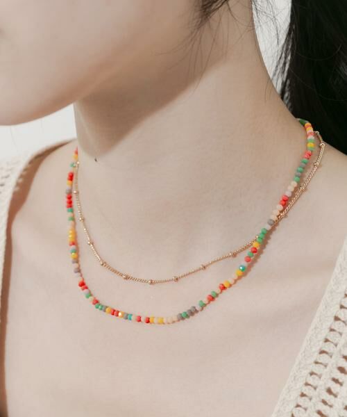 SMELLY / スメリー ネックレス・ペンダント・チョーカー | カラービーズ2セットネックレス | 詳細3