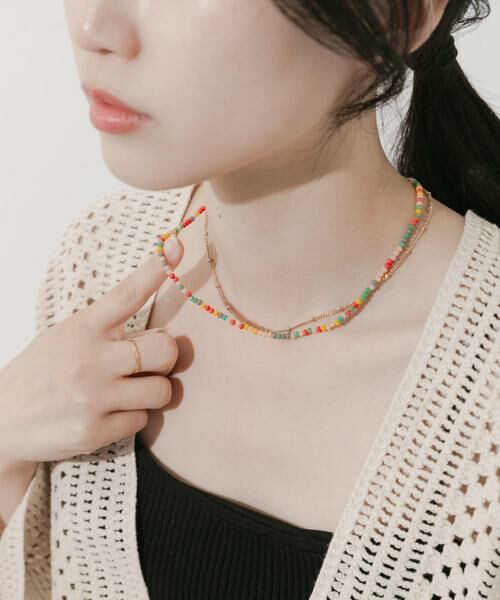 SMELLY / スメリー ネックレス・ペンダント・チョーカー | カラービーズ2セットネックレス | 詳細4