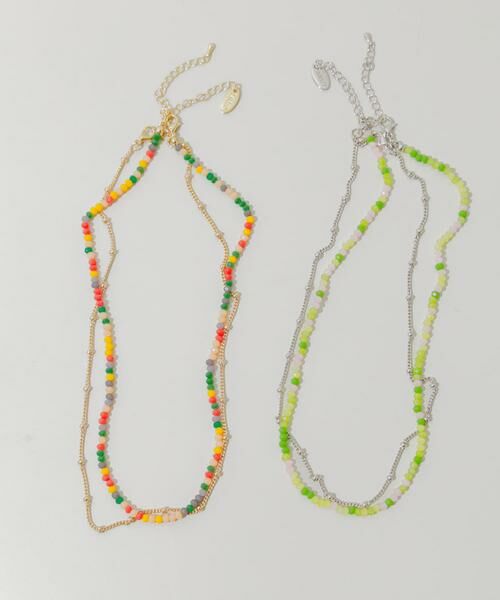 SMELLY / スメリー ネックレス・ペンダント・チョーカー | カラービーズ2セットネックレス | 詳細6