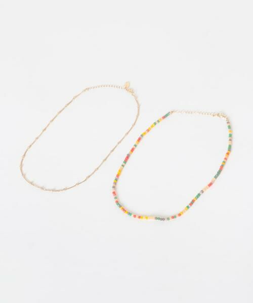 SMELLY / スメリー ネックレス・ペンダント・チョーカー | カラービーズ2セットネックレス | 詳細7