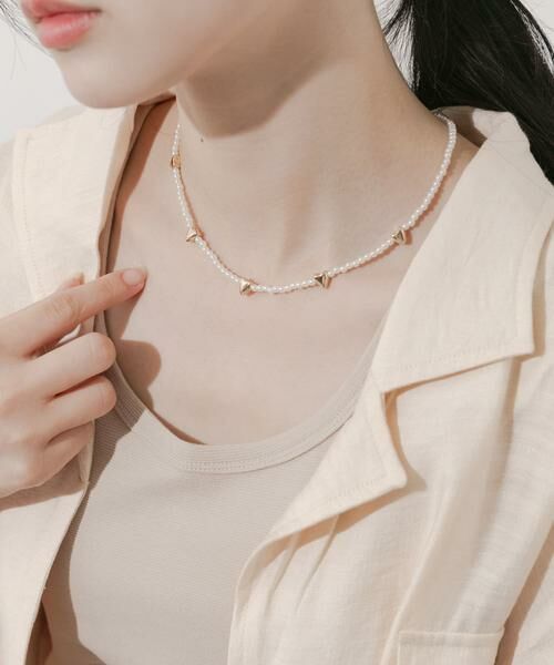 SMELLY / スメリー ネックレス・ペンダント・チョーカー | ハートモチーフパールネックレス | 詳細2