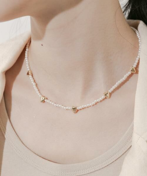 SMELLY / スメリー ネックレス・ペンダント・チョーカー | ハートモチーフパールネックレス | 詳細4