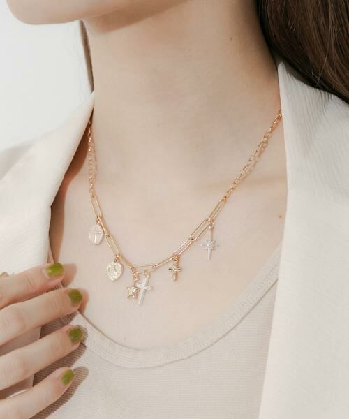 SMELLY / スメリー ネックレス・ペンダント・チョーカー | クロスコインチャームネックレス | 詳細1