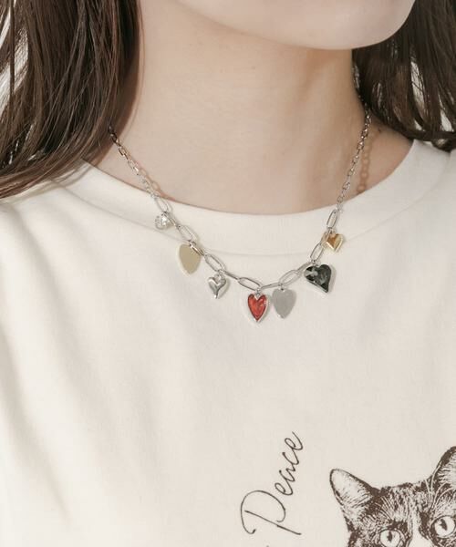 SMELLY / スメリー ネックレス・ペンダント・チョーカー | メタルハートチャームネックレス | 詳細1