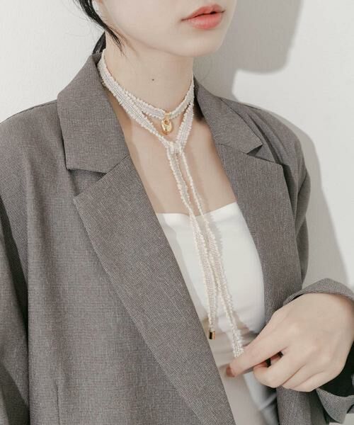 SMELLY / スメリー ネックレス・ペンダント・チョーカー | メタルトップツイードチョーカー | 詳細2