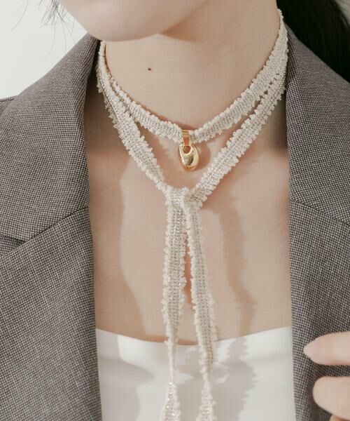 SMELLY / スメリー ネックレス・ペンダント・チョーカー | メタルトップツイードチョーカー | 詳細3