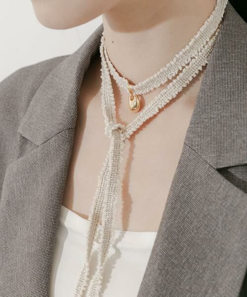 SMELLY / スメリー ネックレス・ペンダント・チョーカー | メタルトップツイードチョーカー | 詳細4