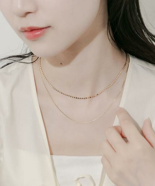 SMELLY / スメリー ネックレス・ペンダント・チョーカー | レイヤードサークルチェーンネックレス | 詳細1