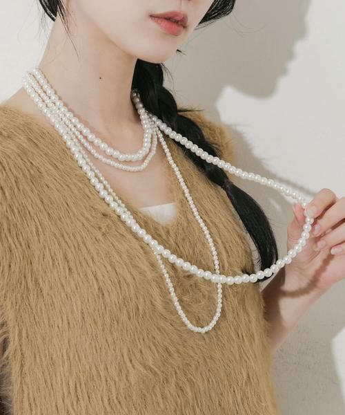 SMELLY / スメリー ネックレス・ペンダント・チョーカー | クワドプルパールネックレス | 詳細2