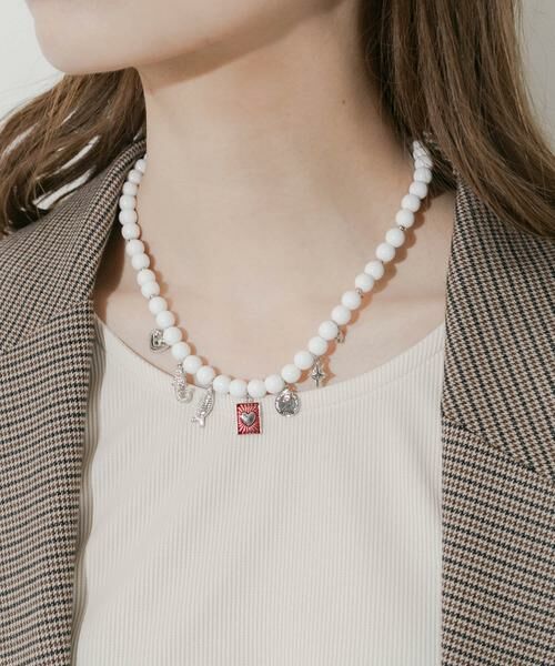SMELLY / スメリー ネックレス・ペンダント・チョーカー | ミックスチャームビーズマンテルネックレス | 詳細1
