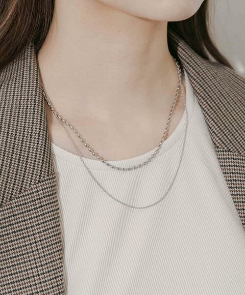 SMELLY / スメリー ネックレス・ペンダント・チョーカー | ステンレスボールチェーン2セットネックレス | 詳細1