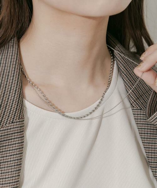 SMELLY / スメリー ネックレス・ペンダント・チョーカー | ステンレスボールチェーン2セットネックレス | 詳細3