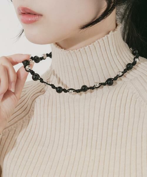SMELLY / スメリー ネックレス・ペンダント・チョーカー | ビーズブレイドロープネックレス | 詳細1