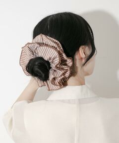SMELLY / スメリー ヘアゴム・シュシュ | ストライプボリュームシュシュ