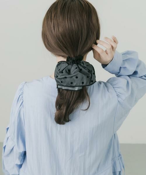 SMELLY / スメリー ヘアゴム・シュシュ | ドットフリルシュシュ | 詳細1