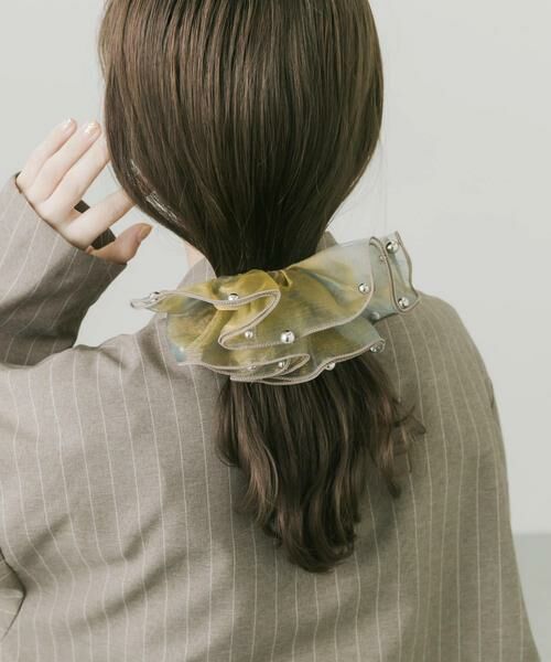 SMELLY / スメリー カチューシャ・カチューム・その他 | メタルボールシアーフリルボリュームバレッタ | 詳細3