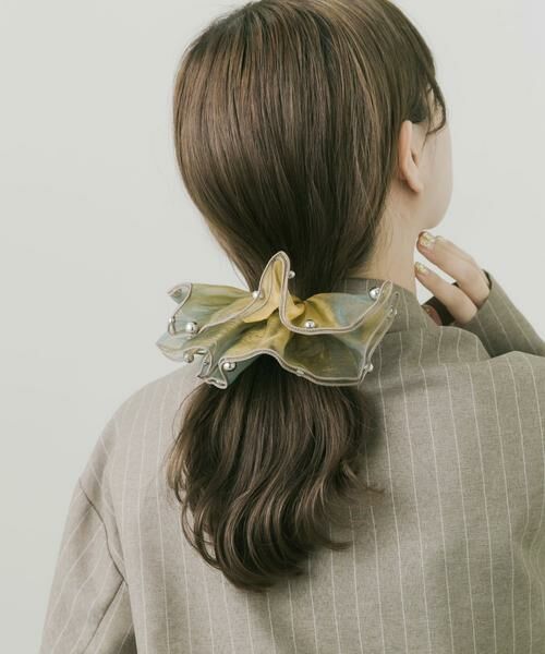 SMELLY / スメリー カチューシャ・カチューム・その他 | メタルボールシアーフリルボリュームバレッタ | 詳細4