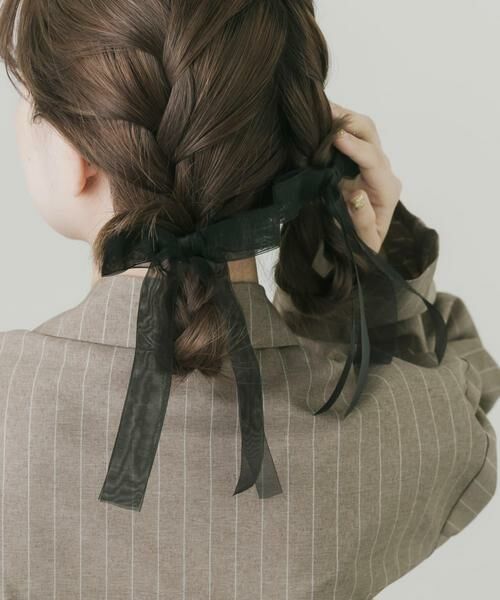 SMELLY / スメリー カチューシャ・カチューム・その他 | シアーリボン2セットバレッタ | 詳細3