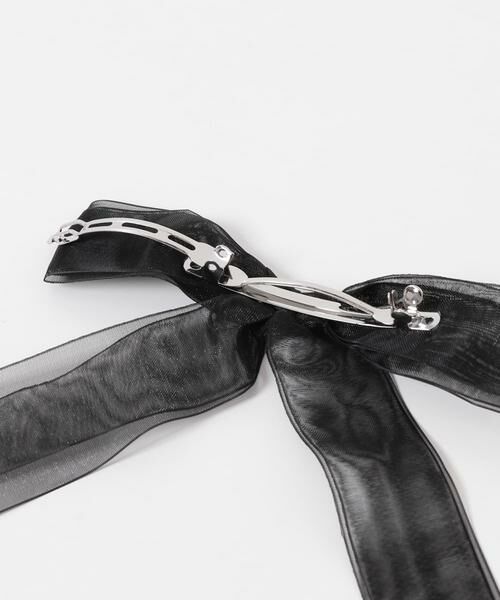 SMELLY / スメリー カチューシャ・カチューム・その他 | シアーリボン2セットバレッタ | 詳細6