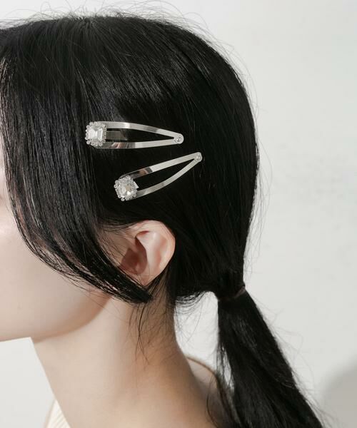 SMELLY / スメリー カチューシャ・カチューム・その他 | スクエアビジュー2セットピン | 詳細2