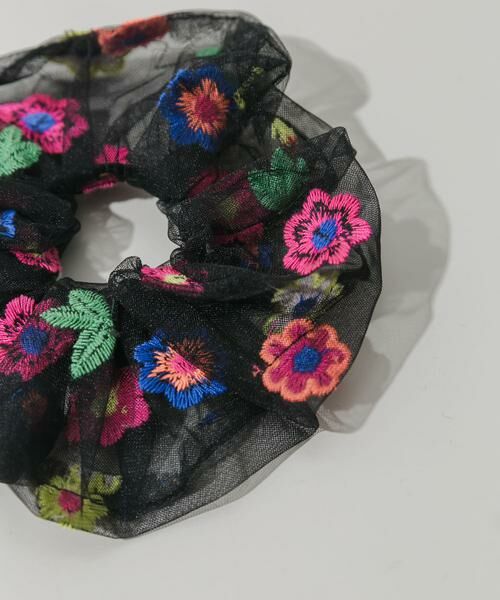 SMELLY / スメリー ヘアゴム・シュシュ | カラーフラワーシアーシュシュ | 詳細1