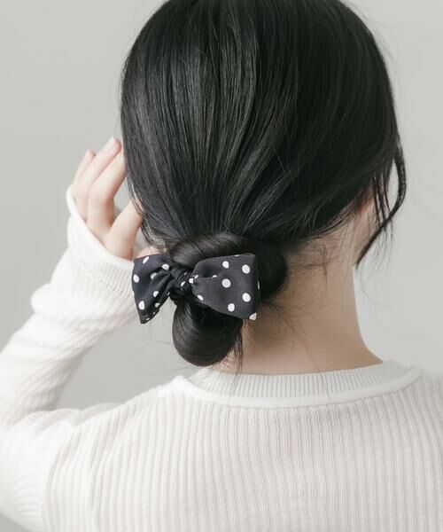 SMELLY / スメリー ヘアゴム・シュシュ | ドットリボン3セットヘアゴム | 詳細1