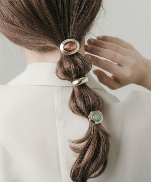 SMELLY / スメリー ヘアアクセサリー | カラージュシメタルヘアカフセット | 詳細1