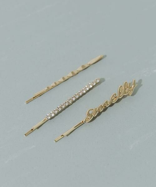 SMELLY / スメリー カチューシャ・カチューム・その他 | 3セットロゴヘアピン | 詳細1