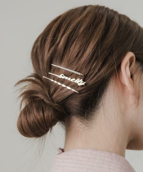 SMELLY / スメリー カチューシャ・カチューム・その他 | 3セットロゴヘアピン | 詳細5