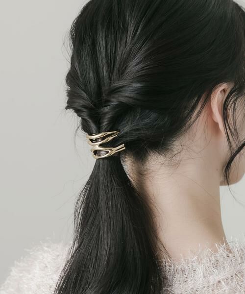 SMELLY / スメリー ヘアゴム・シュシュ | ニュアンスメタルラインヘアカフ | 詳細1